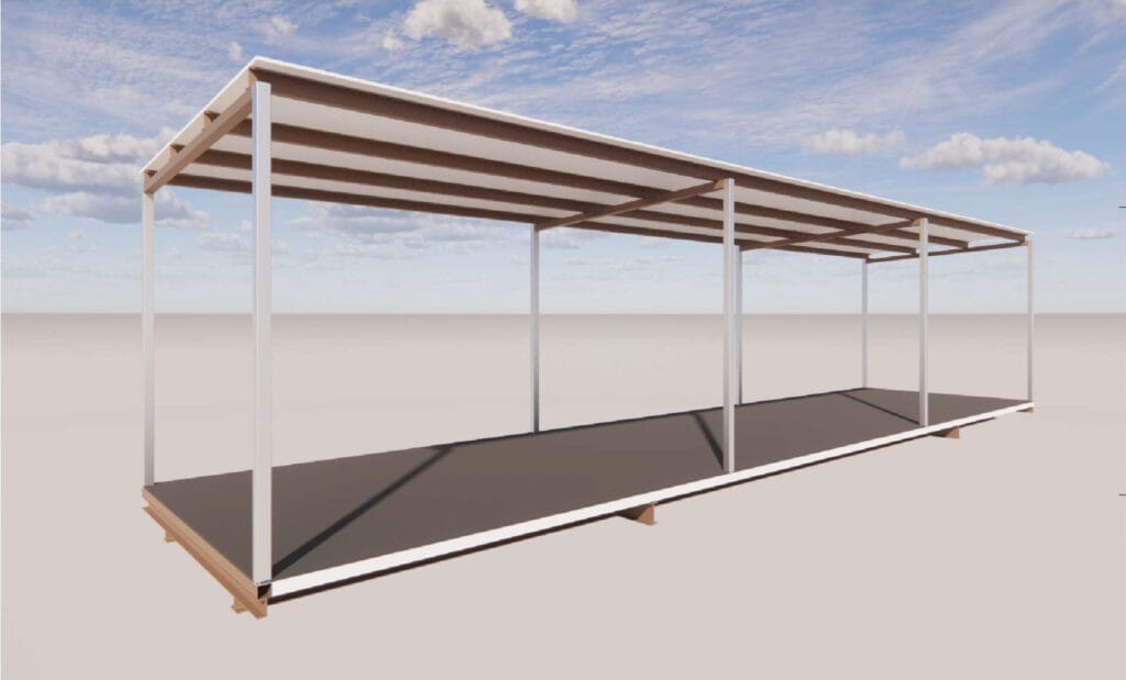 Modular Rear Veranda Modular Verandah or Covered Walkway - Northern Transportables